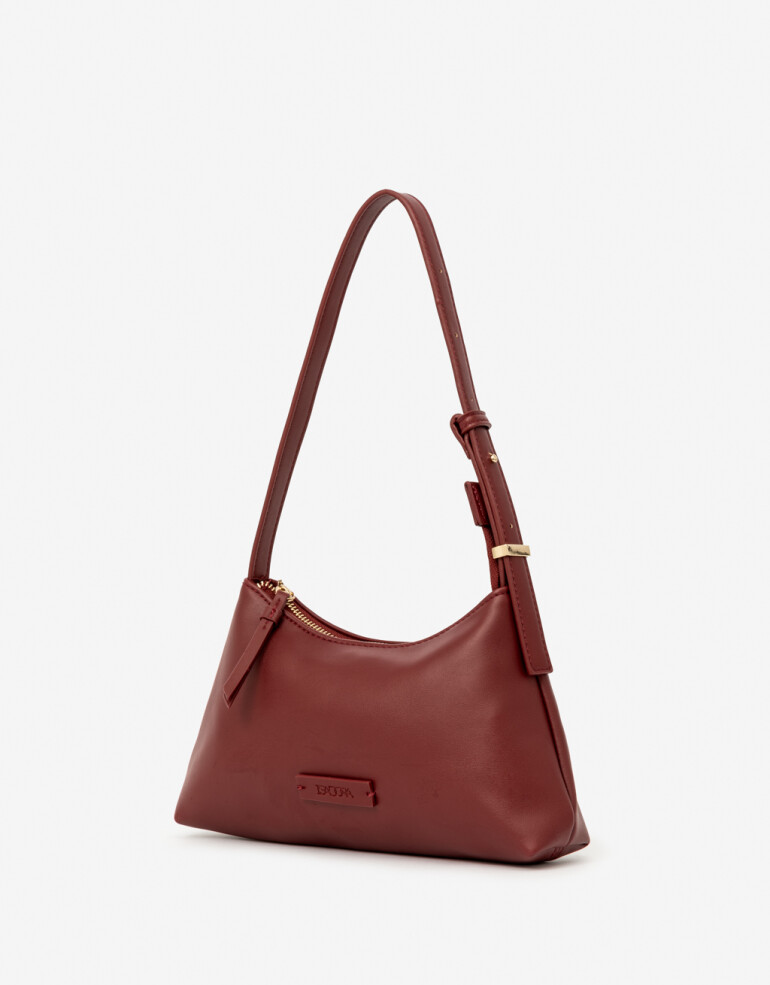 City Basicos Cartera Baguette - Rojo Oscuro