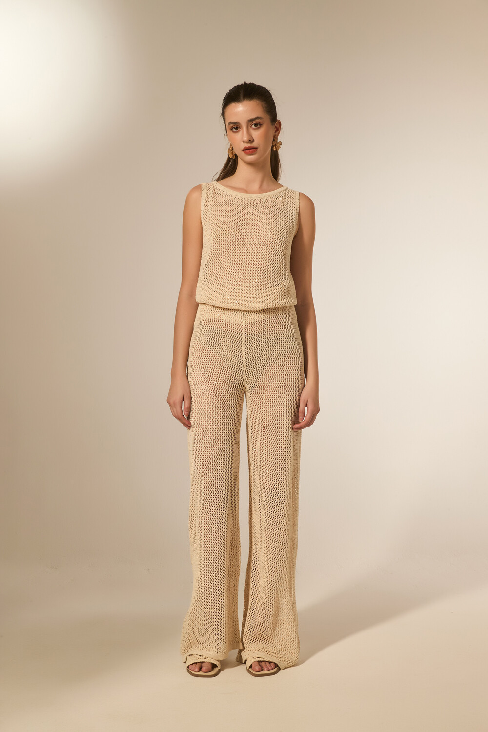 Pantalon Tejune Dorado