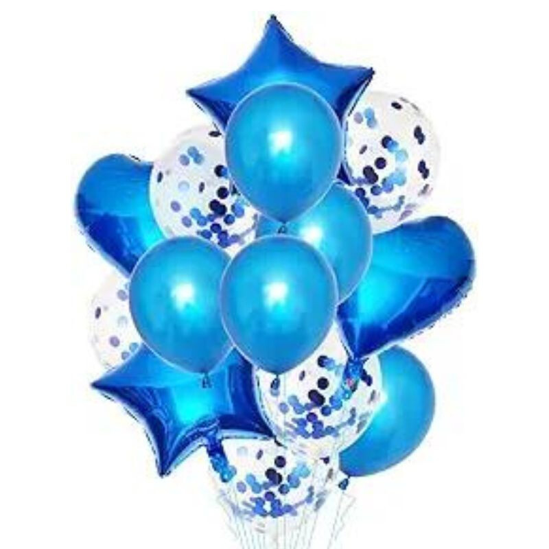 Set de Globos Fessta x14 Und Azul