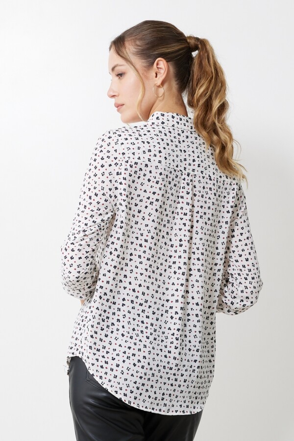 Camisa Crepe Printed BLANCO/MULTI