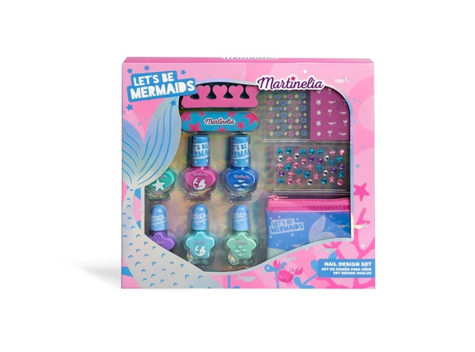 Set para diseño de uñas Martinelia Let´s be mermaids 