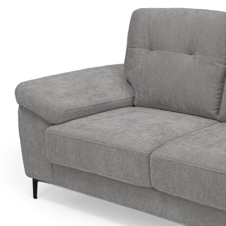 Sofá Blus - Tela Microfibra - 2 cuerpos 6686-7 Gris