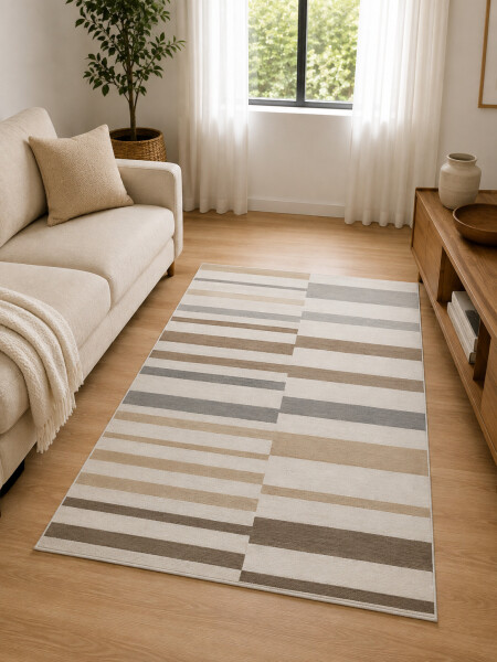ALFOMBRA VELUTO RAYAS VERDE