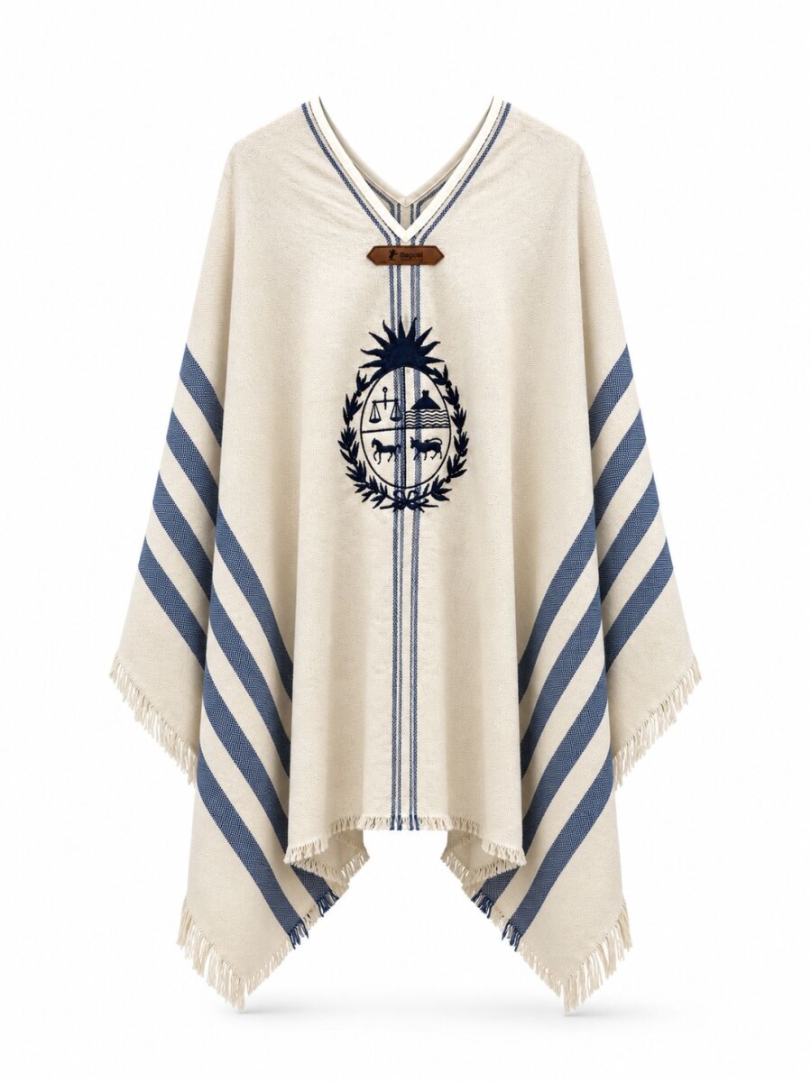 Poncho Patrio Bagual Grueso - Azul 