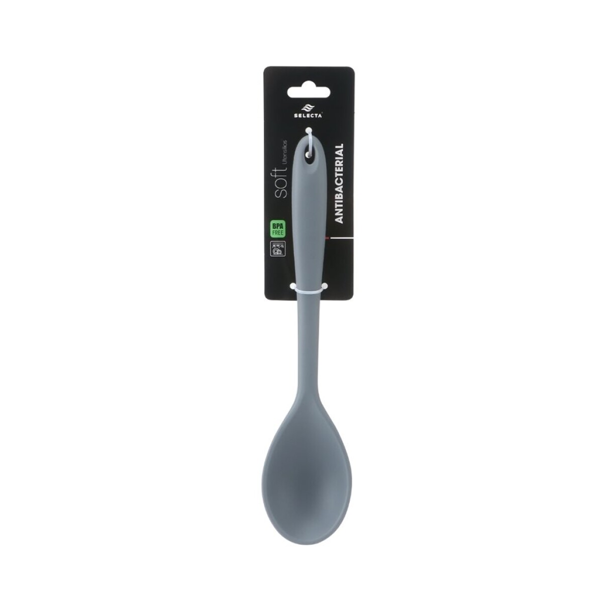 CUCHARA 26X6CMS SILICONA GRIS 