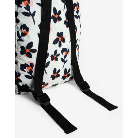 Mochila Plegable Con Estampa Floral Estampado Flores