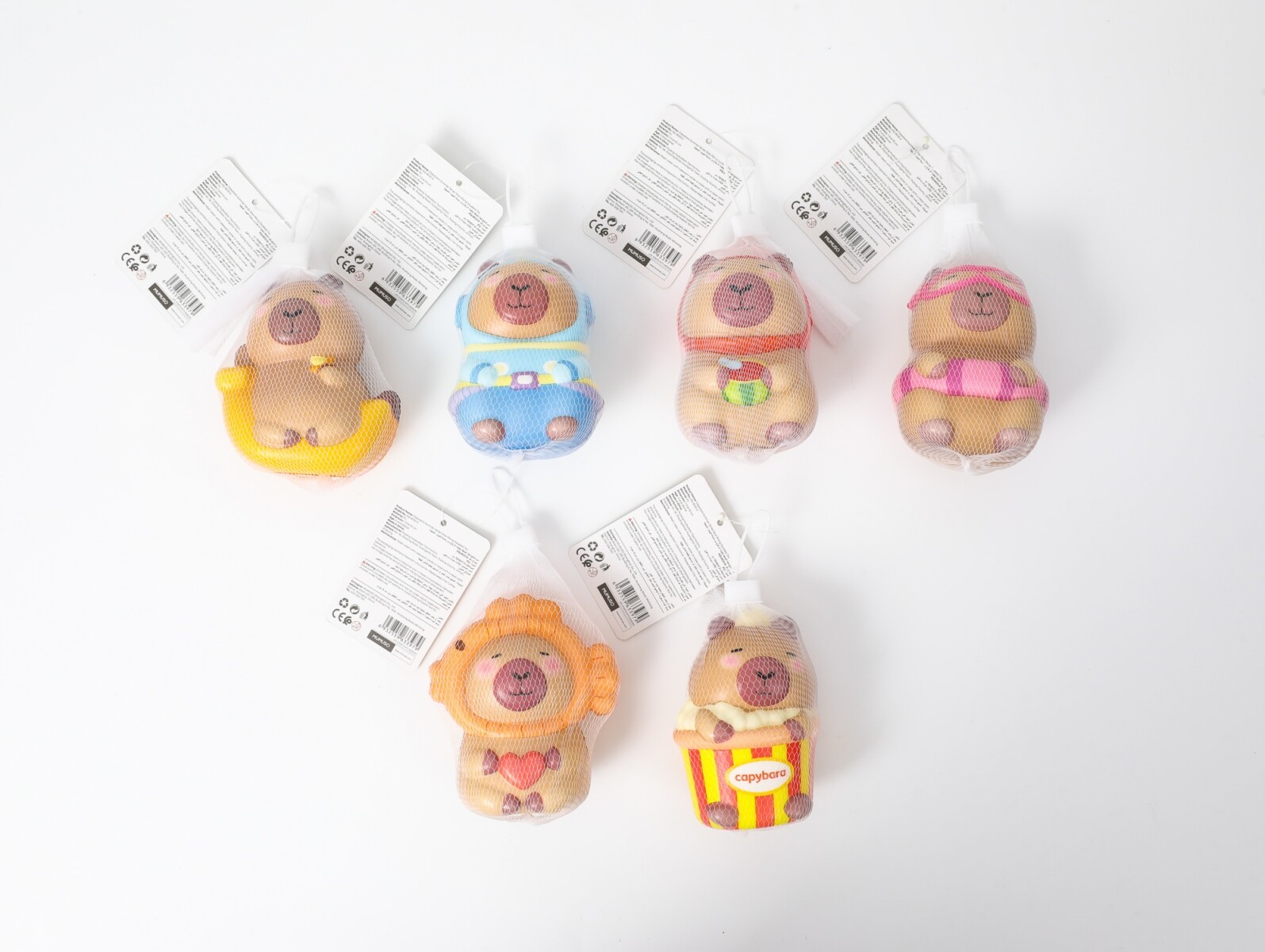 JUGUETE ANTIESTRÉS CARPINCHO SERIE VERANO 