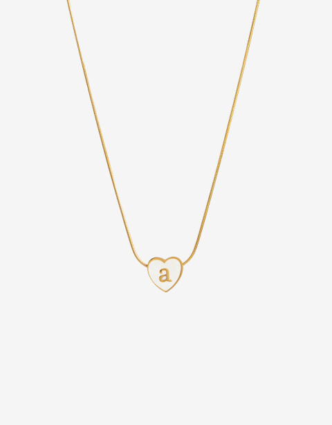 Cadena Corta con Dije Piedras Cadena De Acero Dije Inicial "a" - Dorado