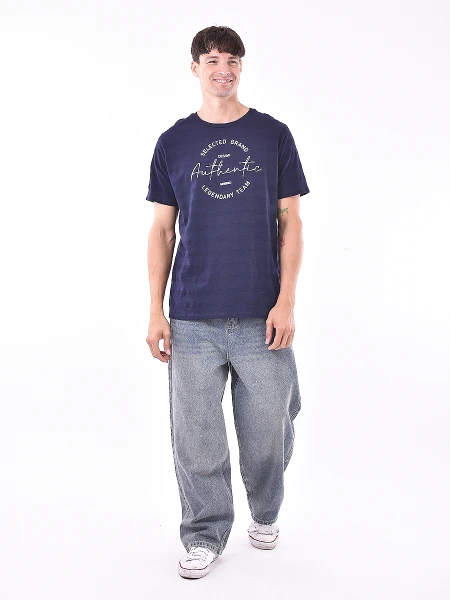 REMERA SELECTED AZUL OSCURO