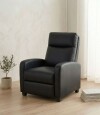Butaca 1 Cuerpo Tela Repelente al Agua Living Barrel Negro Cuerina