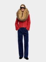 Pantalón Vaquero Efecto Terciopelo azul