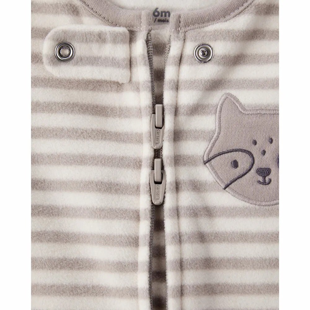 Pijama micropolar striped beige CARTERS Pijama micropolar striped beige CARTERS