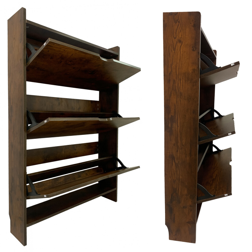 Zapatero Organizador Vertical De 3 Estantes madera