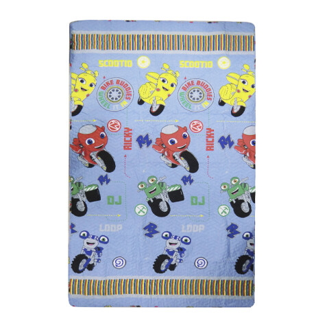 Colcha Infantil Ricky Zoom 1 Plaza 100% Microfibra U