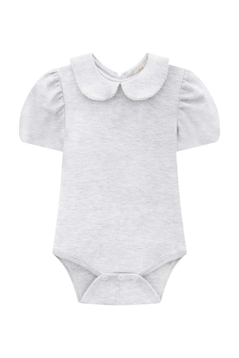 Body cuello Peter Pan Gris