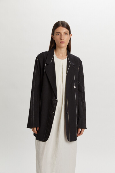 CHAQUETA FITTABLE Negro