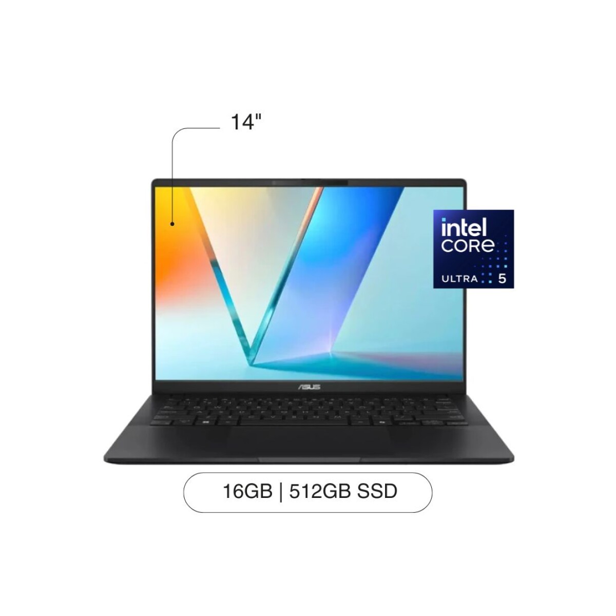 Notebook ASUS Vivobook S 14 14' FHD OLED 512GB / 16GB RAM Core Ultra 5 