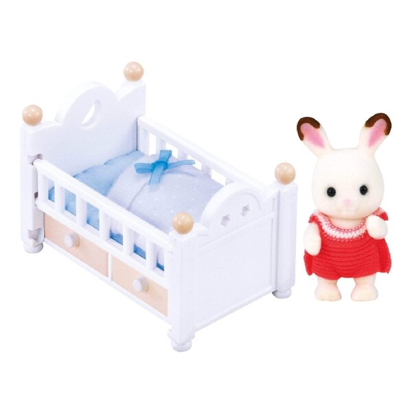 Sylvanian Families Set Bebe Conejo Chocolate Cuna Juguete Sylvanian Families Set Bebe Conejo Chocolate Cuna Juguete