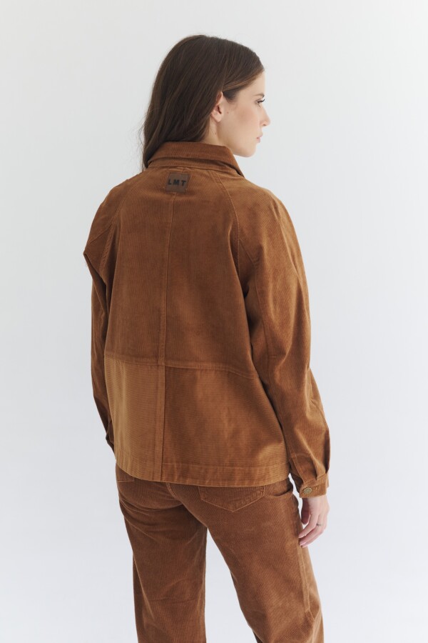 CHAQUETA CORDEROY CAMEL