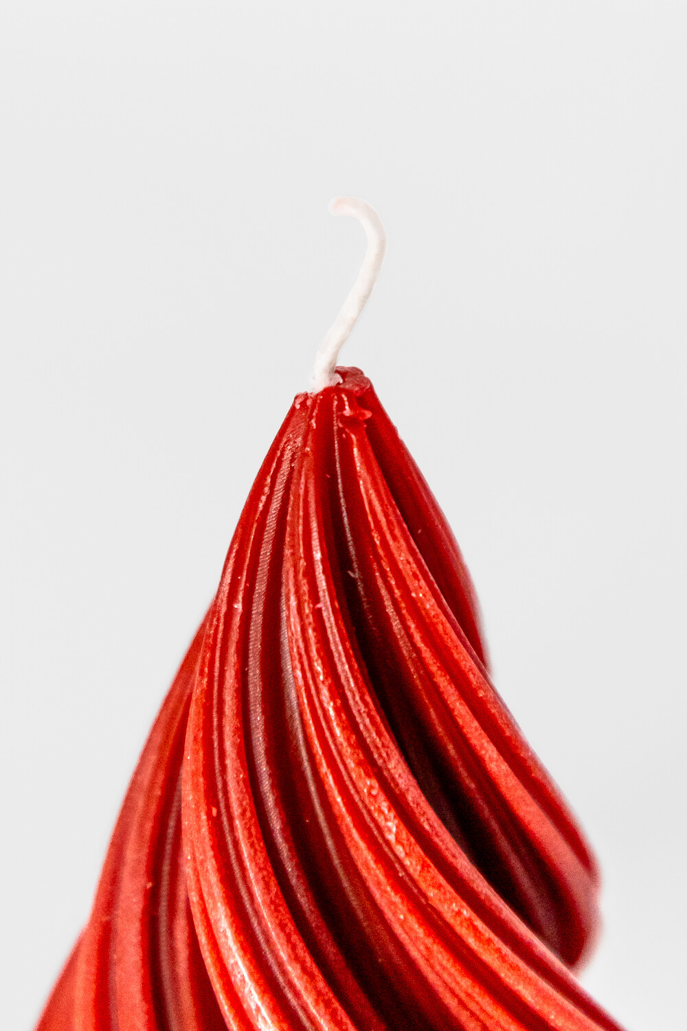 Vela árbol Torneado Grande Rojo