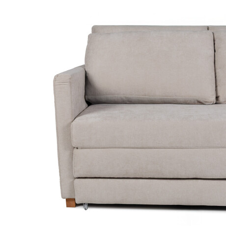 Sofá Cama Niki - Tela Microfibra 10285 (Beige)