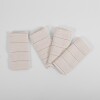Set x4 Servilletas 50x50 con Flecos Laos Rayitas Beige