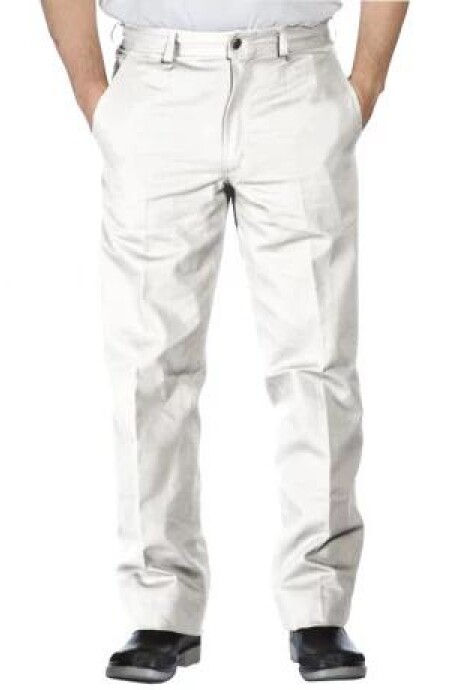 PANTALON DE TRABAJO CLASICO - BLANCO TALLE ESPECIAL