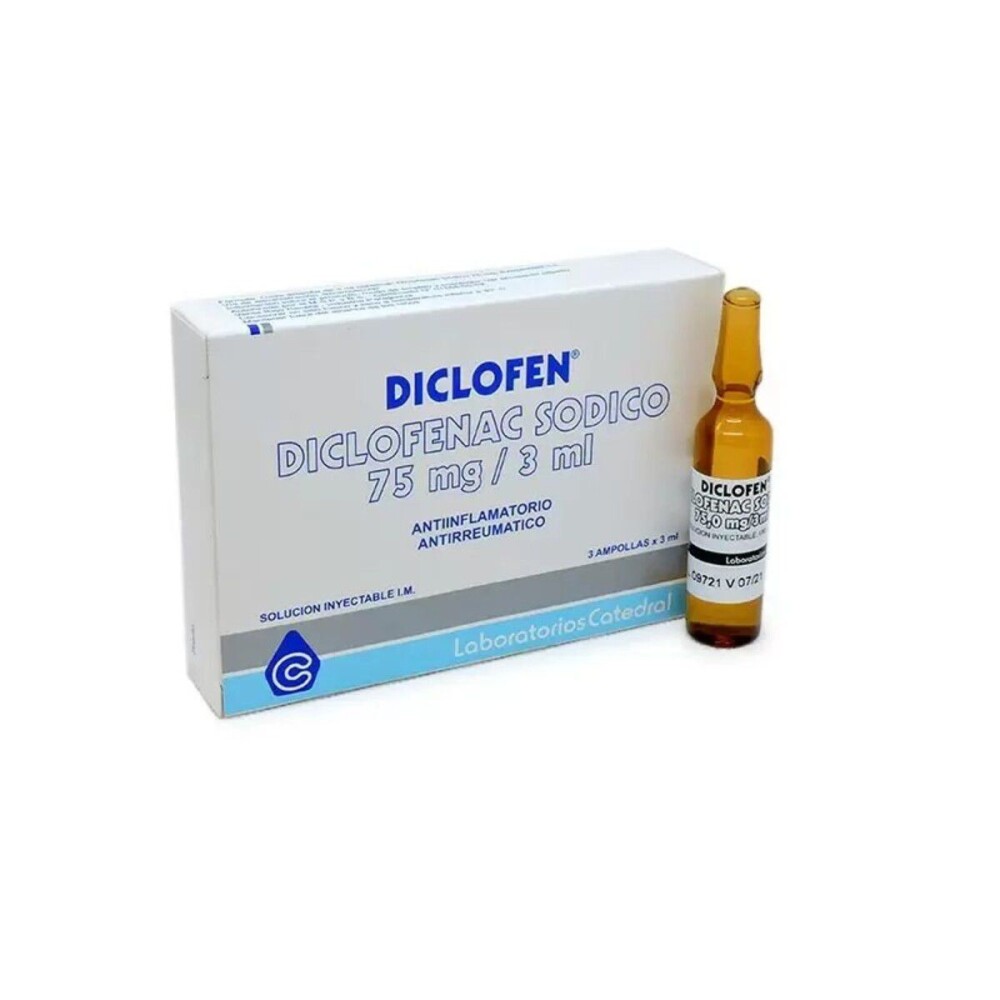 DICLOFEN INY. CJ X 3 AMPOLLA única