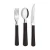 Set X3 Cubiertos Elementos de Simonaggio GRIS OSCURO