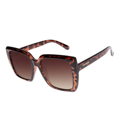 Lentes De Sol Chilli Beans Cuadrado - Mujer Gradiente Marrón/Tortuga