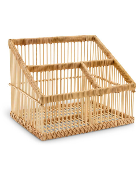 Organizador maquillaje HORNDAL 25x20cm bamboo Organizador maquillaje HORNDAL 25x20cm bamboo