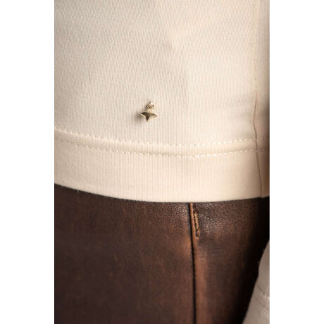 Remera Algodon Elastano Nacar
