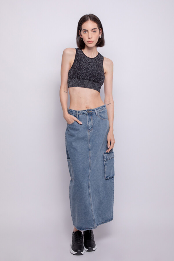 FALDA ZACK Celeste