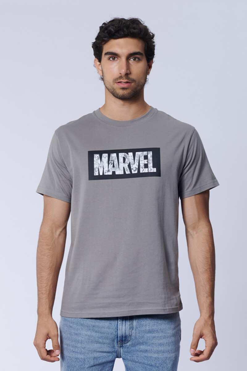 Remera Marvel Gris