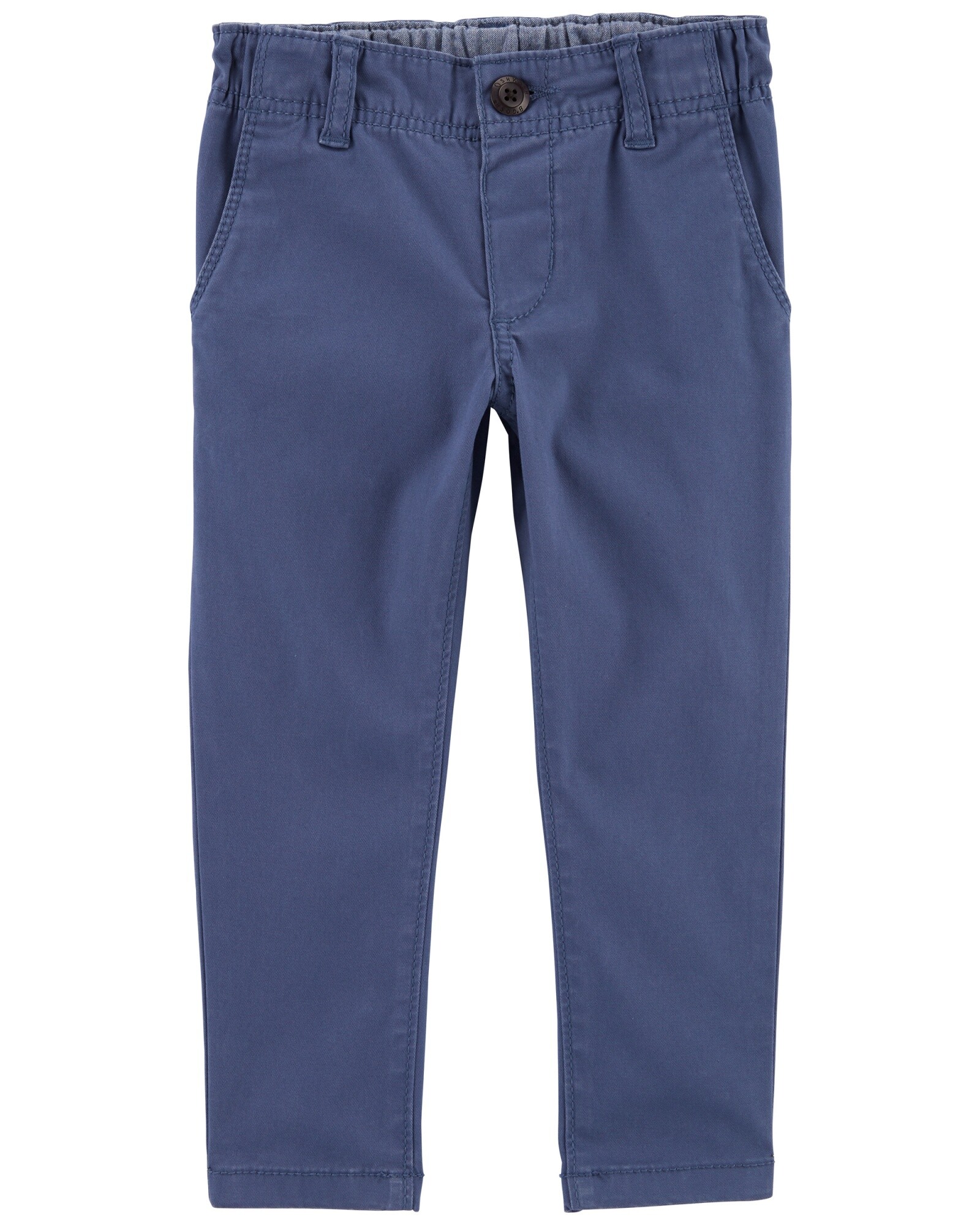 Pantalón de algodón, ajustado, azul. Talles 2-5T Sin color
