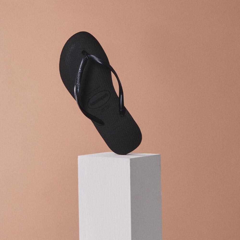 Sandalias Havaianas Slim Mujer Negro