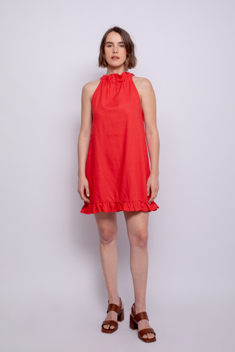 VESTIDO STRING Rojo Tabasco