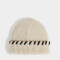 Gorro Romántico Gorro Tejido Con Bordado - Marron Beige