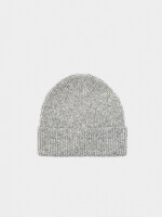 Gorro De Punto Lurex Con Dobladillo gris