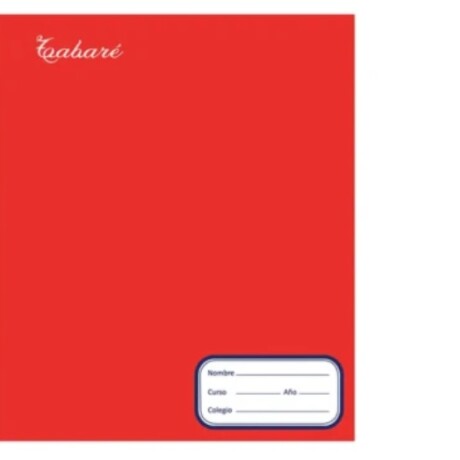 CUADERNO TABARE 48 HOJAS ROJO ROJO