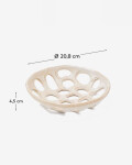 Frutero pequeño de cerámica beige Zunel Frutero pequeño de cerámica beige Zunel