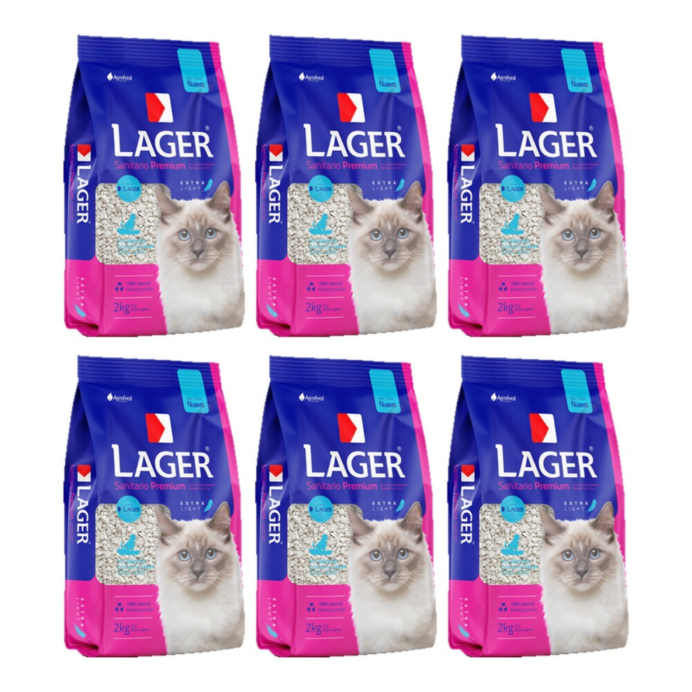 LAGER SANITARIO DE GATO DE 2 KG PACK X6 LAGER SANITARIO DE GATO DE 2 KG PACK X6
