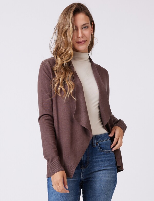 Cardigan Det Botones MARRON