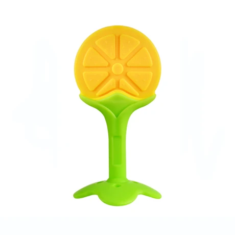 Mordillo de Silicona para Dentición en Estuche 0-24 M NARANJA