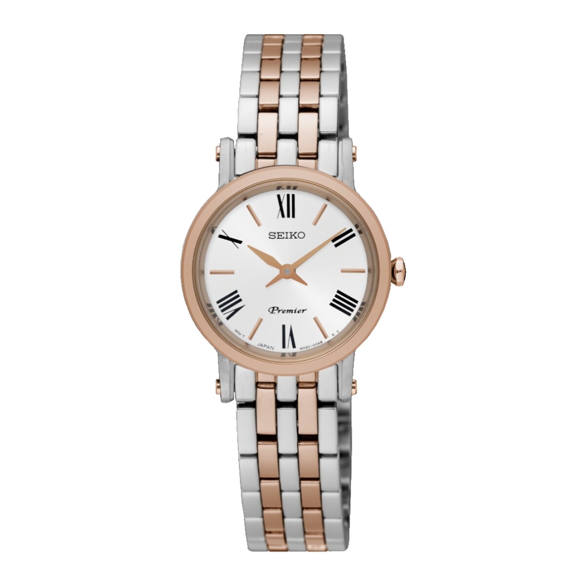 Reloj Seiko SWR028P1 para dama con correa de acero - Rosé 