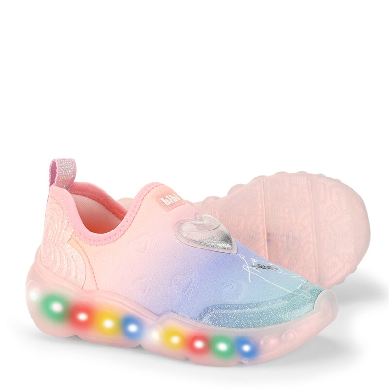 Championes de Niña Bibi Roller Celebretion C/Luces Rosado - Lila