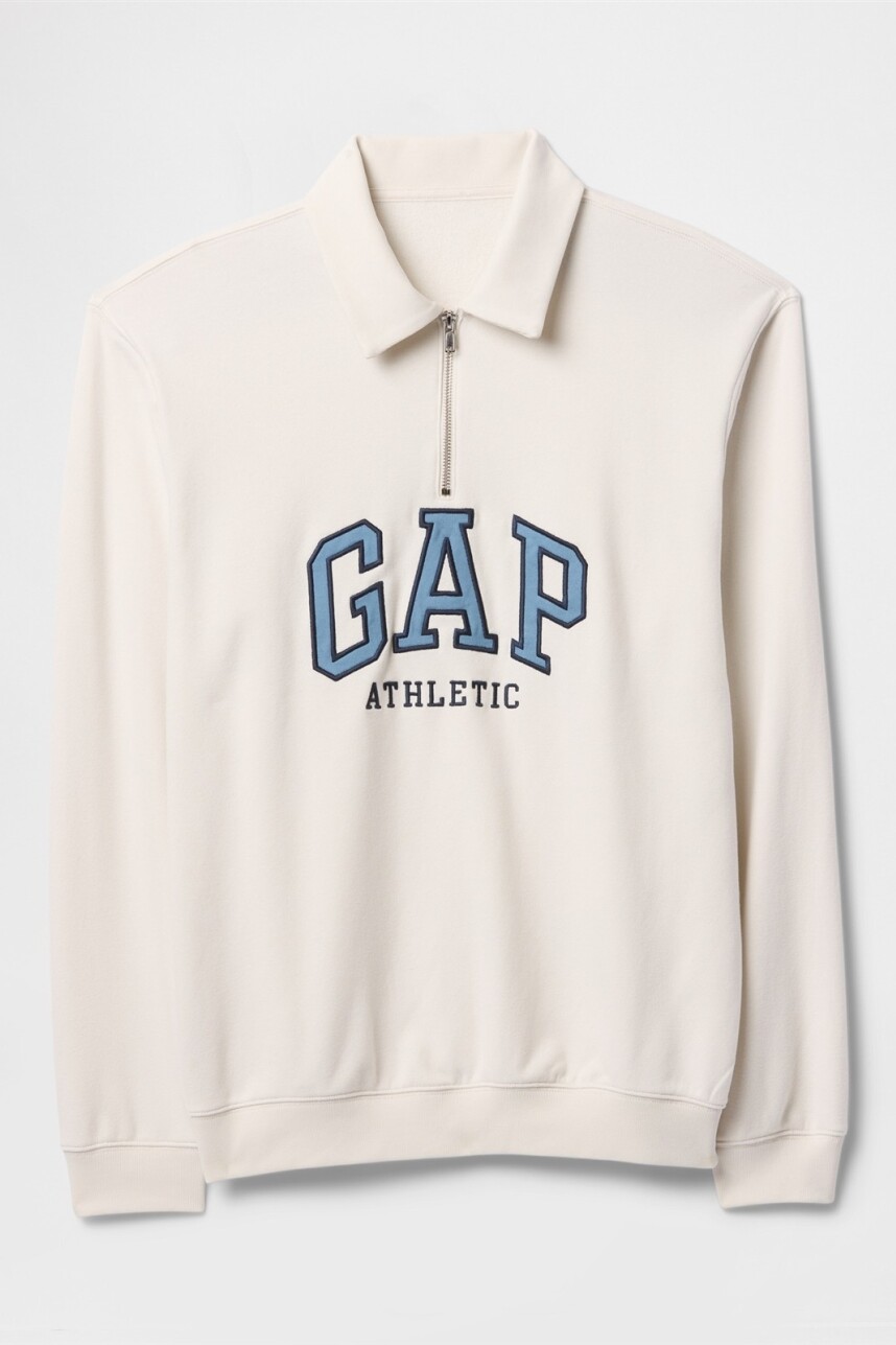 Buzo Deportivo Medio Cierre Logo Gap Hombre Carls Stone