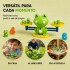 Juego Educativo Balanza de Ranas con Números y Cartas Verde 1