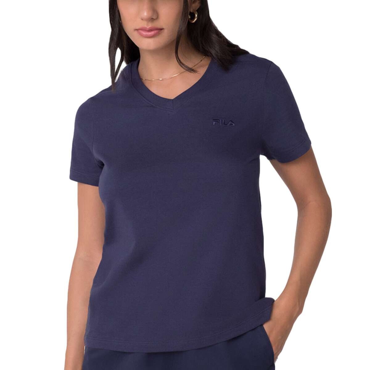 Fila Remera Femenina Basic - Marino 