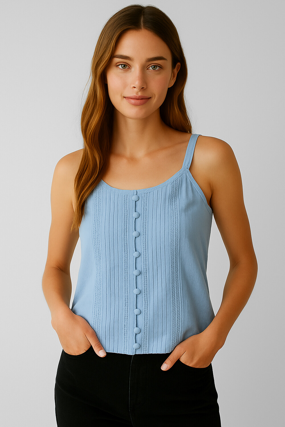 Musculosa Tassan Celeste Claro